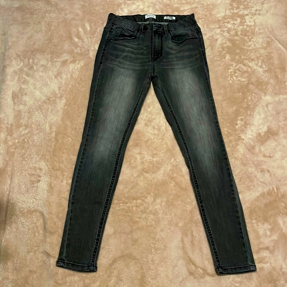 Kensie Jeans Ultimate High Rise Skinny Black / Gray Wash Size 2 / 26